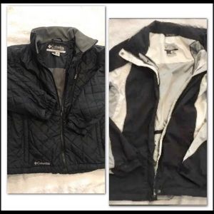Columbia 3 in 1 ski  jacket, fleece & Shell
